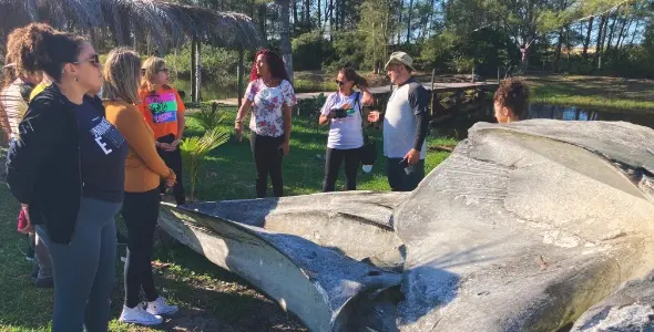 Aula de campo na APA de Ilha Comprida