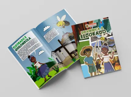 Mockups de livros e livretos abertos